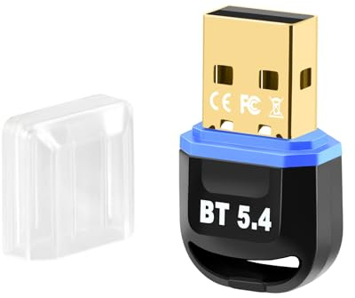 Boannice Adaptador Bluetooth USB 5.4 Externo para PC, Transmisor Bluetooth para PC, Portátil, Auriculares, Altavoz, Teclado Impresora, Ratón, Compatible con Windows 11/10/8.1/7