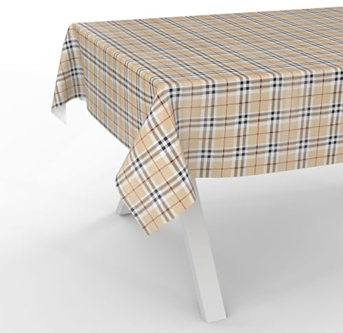 Wachstuchtischdecke Wachstischdecke Wachstuch Tischdecke abwaschbar Gartentischdecke Wasserabweisend 180x140cm Schnittkante Schottland