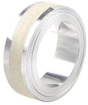YIWEOG Manuelles 3D-Prägeband aus Aluminium, selbstklebende Metalletikettendrucker-Nachfüllung, kompatibel mit Etikettendruckern M1011/M11 – 1 Rolle 12 mm x 3,65 m
