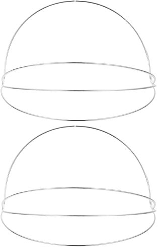 FRCOLOR Lot De 2 Cadres De Couronne Tête Serrage-tête Diy 4 Couches Blanc Électrophorèse Accessoire Coiffure Femmes Cérémonie Artisanat