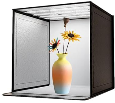 Scatola fotografica del prodotto, scatola luminosa per foto del prodotto, sfondo per fotografica professionale con colori di intensità variabili, per sessioni fotografiche