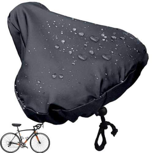 Generisch Wasserdichter Fahrradsitzbezug | Fahrradsattel Regenschutz Mit Kordelzug | Fahrrad-sattelbezug Regen | Fahrradsitzbezug Vor Regen Aus Stoff Und PVC-Schicht, Für Staub Und Regens