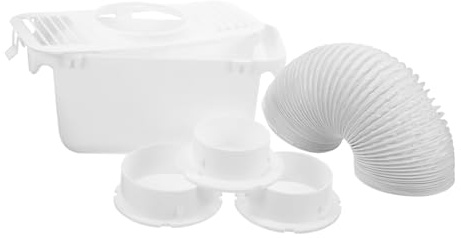HOLIDYOYO Dryer Connector Vent Kit Indoor Replacement Plastic Vent Plate with Easy Cleaning Versatile Use for Drum Dryers and Clothes