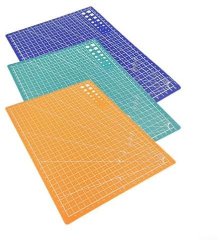 Confezione da 2 tappetini da taglio autorigeneranti per A4, A5, trapuntatura, cucito, carta, intaglio e progetti di intaglio su entrambi i lati, in PVC, per taglierine rotanti, per ufficio e scuola (2