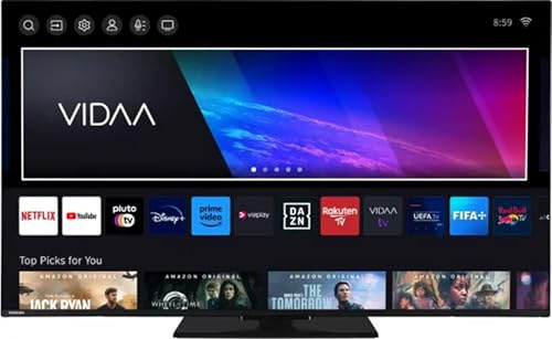 Toshiba 65QV3463DA - TV 65 Pollici, Smart TV, 4K, QLED, DVB-T2, HEVC H.265, Classe energetica E