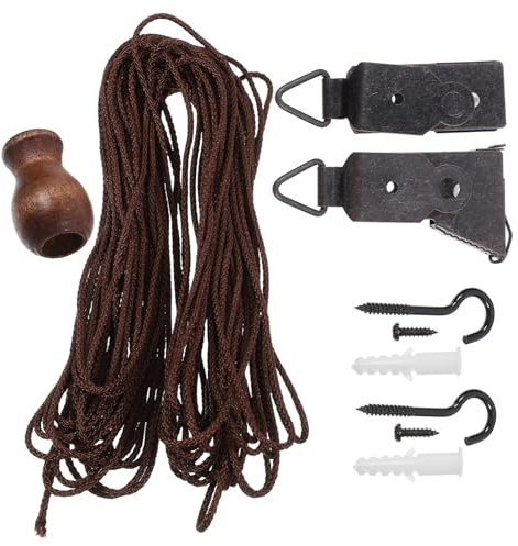 Alipis Accesorios para Estores Enrollables con Cuerda Conveniente Repuestos para Cortinas Interiores Polea y Cordón para Reparación y Reemplazo de Persianas Domésticas