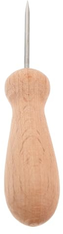 Ipetboom Strumento Punteruolo per Argilla Polimerica Manico in Legno Naturale, Accessorio Artistico per Modellare e Scolpire Argilla Morbida, per Sculture e Creazioni Artigianali