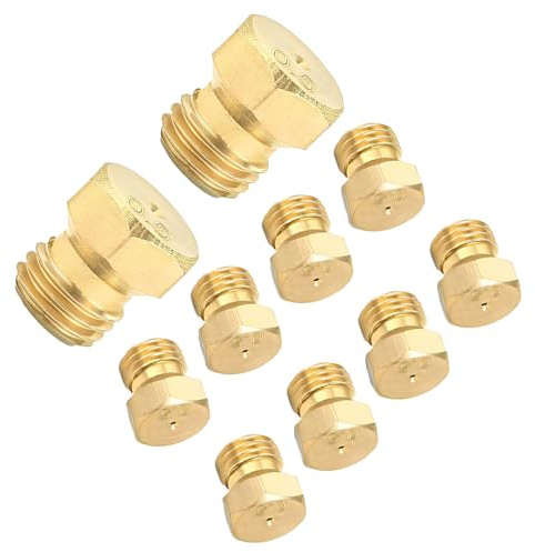 Zanthicia 10 teile/satz Hexagon Messing Düse Brenner Teile Für Überlegene Funktionalität Kupfer Jet Düsen Weit Verbreitet Geeignet Für