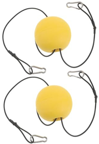 COOPHYA 2 Pezzi Boa Galleggiante per Kayak e Piscina in PVC Giallo con Corda Resistente, Previene Affondamento e Deformazioni, per attività Frequenti in Lago