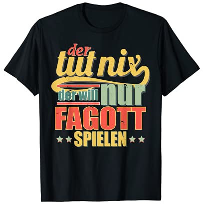 Herren Fagottist Geschenk Fagott Spieler Shirt