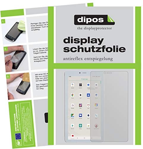 dipos 2x Displayschutzfolie matt für ibowin V7s 7 Zoll Tablet | Antireflex, entspiegelnd, passt perfekt, Ultra-Dünn, kratzfest, blasenfrei, Fingerprint-kompatibel, selbstklebend