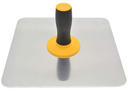 QOTSTEOS Mortar Board Holder, Aluminium Plastering Hawk with Soft Grip Handle, Home Paint With Handle Finishing Plastering Tool for Cement, Mortar, Drywall