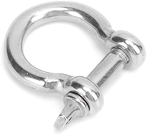 VGEBY Grillo Ad Arco, 10 Pezzi di Ancoraggio Ad Arco in Acciaio Inossidabile Ad Alta Durezza con Anello a D per Campeggio, Escursionismo, Sport all'Aria Aperta(M6) forniture per la nautica