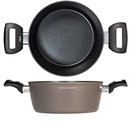 H&H 7800820 Casseruola 2 Manici Antiaderente Cookplus Borghese, 20 cm