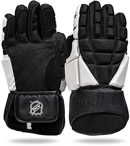 Franklin Sports NHL Street Hockey Gloves - Senior Lightweight Outdoor Roller + Street Hockey Gloves - 12 Inch Outdoor - Classic Fit - Senior Size