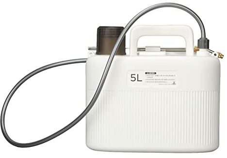 Dpofirs Pulverizador Eléctrico de 5 L, 2200 MAh, Rociador de Mochila Alimentado por Chip de Doble Potencia, Rociador de Jardín Portátil con Mango Recargable USB para Patio, Césped, Malas