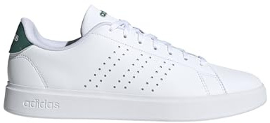 Adidas Men's Advantage 2.0, White/Black/Collegiate Green, 10
