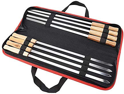 Yrke 8st Kebabspett Kebabspett Metall Platta Breda Grillspett Kebabspett Metallspett Kebabspett För Grillning Grillspett Metallspett till fest