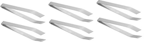 Cabilock 6 Piezas tweasers herramientas de mariscos pinzas de cocina pinzas espinas pescado pinza de acero inoxidable clip de espina de pescado pinzas planas hueso de pescado