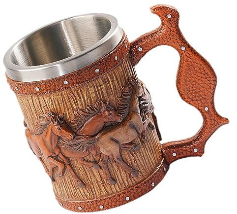 SHOWERORO Jarra De Cerveza Retro Jarra De Cerveza De Resina para Uso Doméstico Taza Creativa
