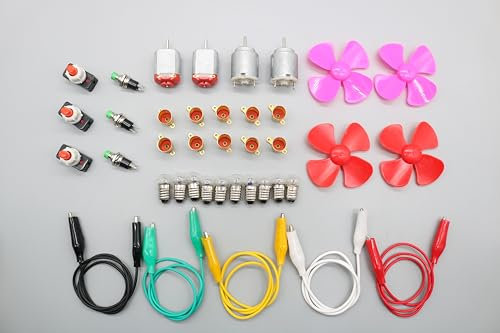 Kit électrique pédagogique avancé - Kit de construction électrique pour enfants, kit électronique, boîte d'expérimentation électrique, kit de construction électrique, démarrage électrique Easy