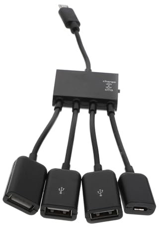 UKCOCO Port Usb Hub Multi-port Expansion Transfer Adapter Otg Micro Usb Hub Smartphone Tablet Dock Holder Charging Function