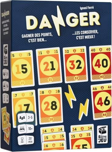 Blackrock Games Danger – Kartenspiel – lustig und taktisch – 3 bis 5 Spieler – ab 10 Jahren – schnell – Reflexion – Stimmung – Spielbox