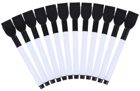 Lurrose 12stücke Wasserbasierte Whiteboard-marker Löschbar Für Schule Und Büro Mit Feiner Spitze Schnell Trocknend Für Whiteboards Und Glas