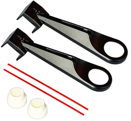 MCAOAL 2 sets de limpiador de cadenas de fijación para motocicleta, aplicador, herramienta de mantenimiento, 3 lados, multifunción