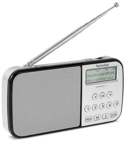 TechniSat TECHNIRADIO RDR XL - Radio portátil Dab+/FM (Pantalla LCD, Memoria de Favoritos, Botones de marcación Directa, conexión para Auriculares, transmisión de Audio Bluetooth, batería