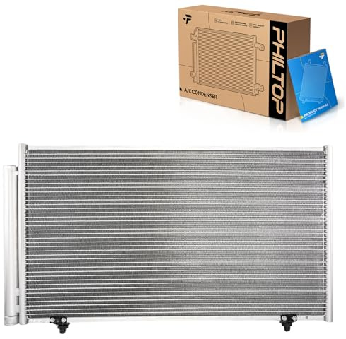 PHILTOP 73869 Air Conditioning A/C Condenser For Lexus RX350 2010-2015,Toyota Sienna 2011-2016 with Receiver Drier #3869 8846008020