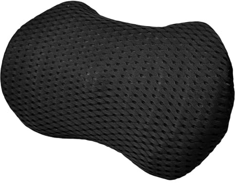 Zuxbolf Cojin Lumbar, Soporte Lumbar para Coche Ergonómico Lavable Almohada Lumbar para Coche,Oficina y Casa Everlasting Comfort Soporte Lumbar para Cama con Funda Lavable y Cinta Ajustable (Negro)