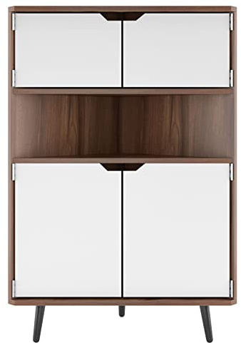AuraCraft Holz Eckschrank Aufbewahrungsmöbel, dreieckiger Schrank, Eckschrank für Wohnzimmer, Küche und Schlafzimmer