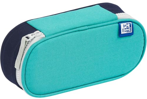 Oxford Trousse à Crayons à Rabat pour Fournitures Scolaires, Organisateur d'accessoires, étui à Stylo étanche, Funky Turquoise