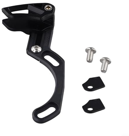 Shophubio Road For Bike Kettenführung, Anti-Drop-Vorrichtung für Umwerfer, Aluminiumlegierung, Edelstahl, Kettenfänger, kompatibel mit 34T-50T, 36T-52T, Schwarz