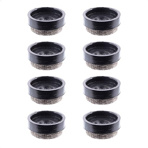 Wagner QuickClick® Filzgleiter Möbelgleiter Stuhlgleiter Ersatz - 8er-Set Ersatzgleiter austauschbar ersetzbar - Wollfilz Ultrasoft - Durchmesser Ø 17 mm - für Basis Ø 17 mm - Made in DE - 15833300