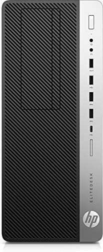 HP EliteDesk 800 G4 EXD007G, Argent PC – Ordinateur de Bureau (3 GHz, 8 A Génération de processeurs Intel® CoreTM i5, 8 Go, 256 Go, DVD Super Multi, Windows 10 Pro)