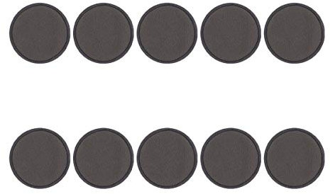 Lurrose 10 Stück Wiederverwendbare Make-Up Entferner Pads Bambuskohle Make-Up Tücher Runde Wattepads Kosmetische Reinigung Puffs mit Wäschebeutel