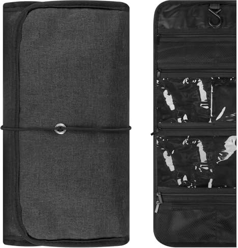GEEKRIA Organiseur d’Accessoires de Guitare, Porte Médiators/Capodastre/Accordeur, Sac Portable Pliable, pour Voyage, Housse de Guitare, Organisation Maison (Gris Foncé)