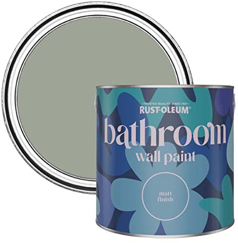 Rust-Oleum Green Water-Resistant Bathroom Wall & Ceiling Paint - Tea leaf 2.5L