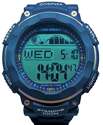 DiVONEA | Reloj Digital con Indicador de Marea y de Fase Lunar