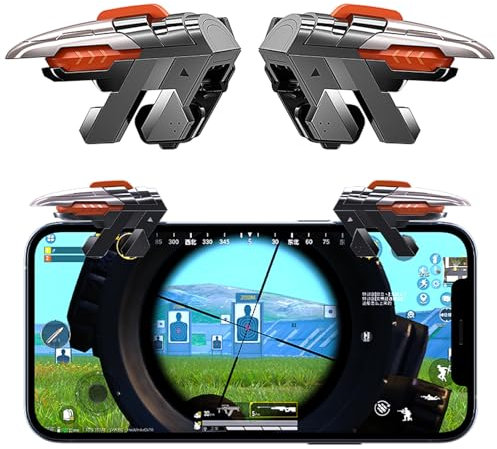 Ozkak Mobile Controller Gaming Triggers Joystick Game Phone Accessories for PUBG Call of Duty Compatible with iPhone iOS Android Smartphone
