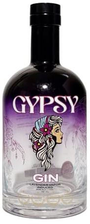 Gypsy Spirits – Premium Botanical Gin with Ginger, Lavender & Cucumber – Gluten Free, Dairy Free – Non GMO – Award-Winning London Spirits Bronze 2025 – Small Batch Distilled – 70cl 40% ABV