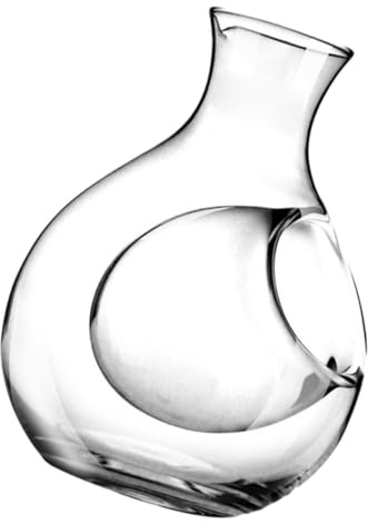 DECHOUS Decanter per Vino Rosso in Vetro da 250ml Sfere di Vetro, Dispenser Elegante per Hotel e Bar, per Servire e Ossigenare Vino