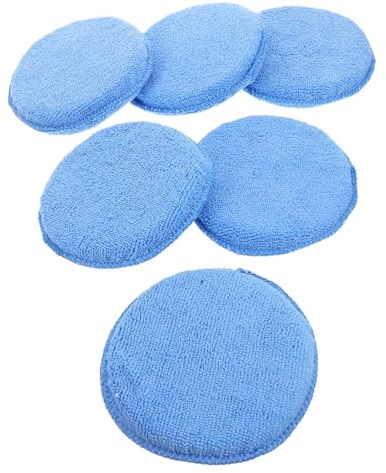 LIFKOME 6piezas Esponjas De Cera para Pulido De Automóviles De Aplicadores y Reutilizables para Detallado y Limpieza De Vehículos Herramienta para Encerado Manual
