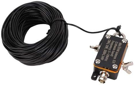 Tosuny EFHW Antenne 3 30MHz, Tragbare End Fed Halbwelle für Ham Radio, 40 10 Meter Multi Band mit Trage Tasche, SWR<1.5, Ideal für Feld Operationen, Reise und Notfall Kits