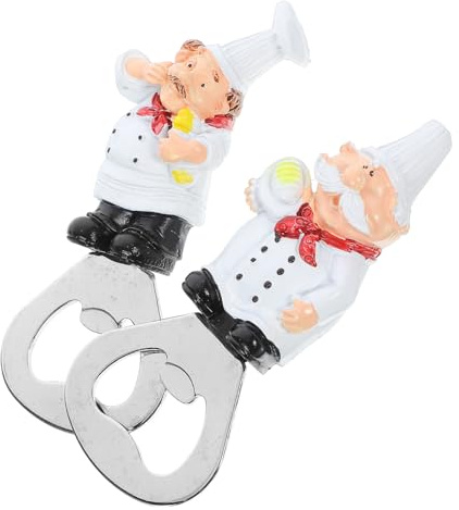 Hemobllo 2 Piezas Abrebotellas Magnético con Imanes de Resina para Nevera Decorativo Práctico para Bar y Hogar