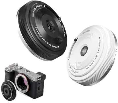 Compatible con Objetivos Pancake AF de 28 mm F4.5 con Montura Sony E for ZVE-10, A7CII, A7IV, A6400, Nikon Z6III, ZF Z5II, Fuji X-T5, X-T4 y X-S10.(Z)