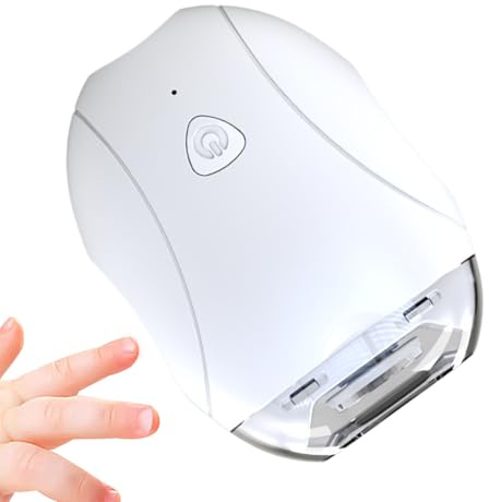 Limatore Unghie Elettrico 3 Velocità Regolabili con Luce LED Integrata | Macchina per Levigare e Lucidare le Unghie Per Bambini Adulti Anziani Casa Spa Viaggio Quotidiano Campeggio Pedicure
