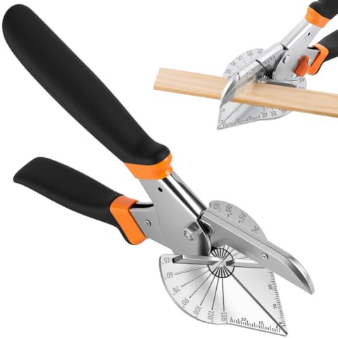 NUTKIT Multi Angle Miter Shears, 45-135 Degree Adjustable Angle Trim Cutter
